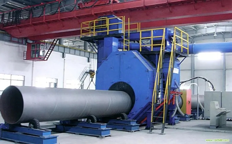 安顺自动环保钢管内壁喷砂机